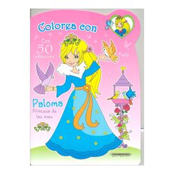 Colorea con Paloma, princesa de las aves