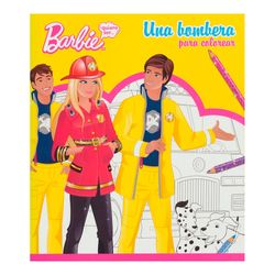 Barbie quiero ser una bombera. Para colorear