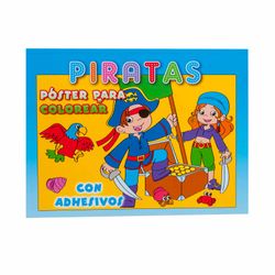 Piratas. Póster para colorear