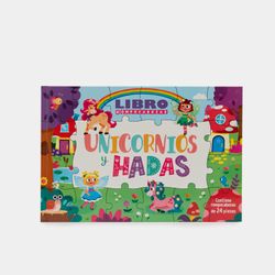 Unicornios y hadas - libro rompecabezas