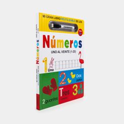 Mi gran libro reutilizable de los números (1-20)