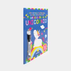 Sueña como un unicornio: libro de hojas reutilizables con marcador borrable