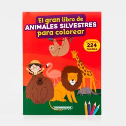 El gran libro de animales silvestres para colorear
